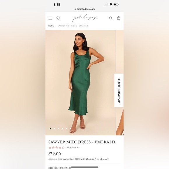 Petal & Pup Dresses Petal And Pup Long Satin Maxi Dress Emerald Green Size M 46 Poshmark